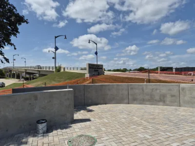 Veterans plaza progresses